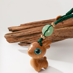 Lucky Deer Charm – Sandalwood Mini Deer Keychain & Phone Pendant | GComing